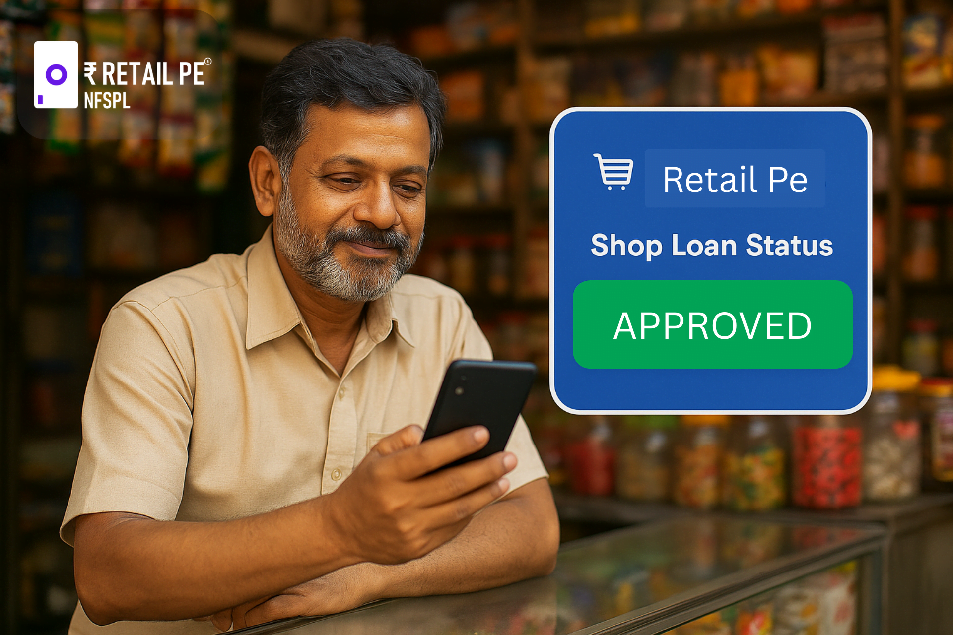 Retailpe_hdfc_Shop_loan_status