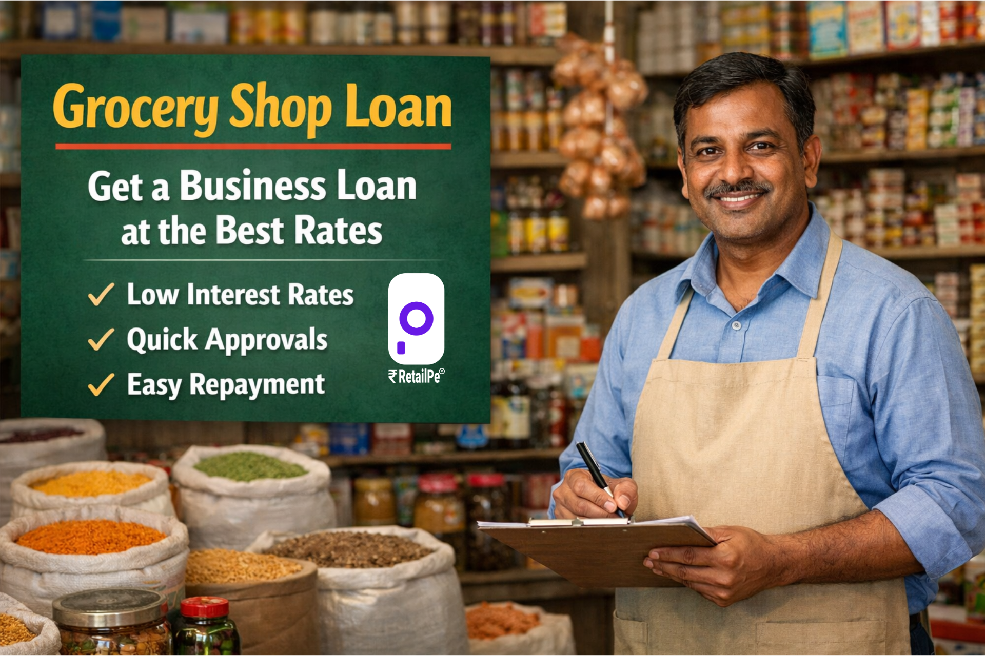 Grocery Shop Loan Get a Business Loan at the Best Rates